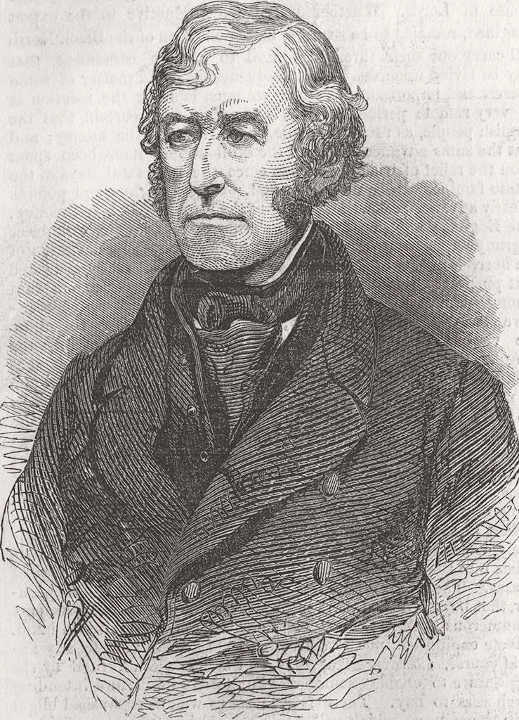 LANCS. Sharman Crawford, for Rochdale 1849 old antique vintage print picture